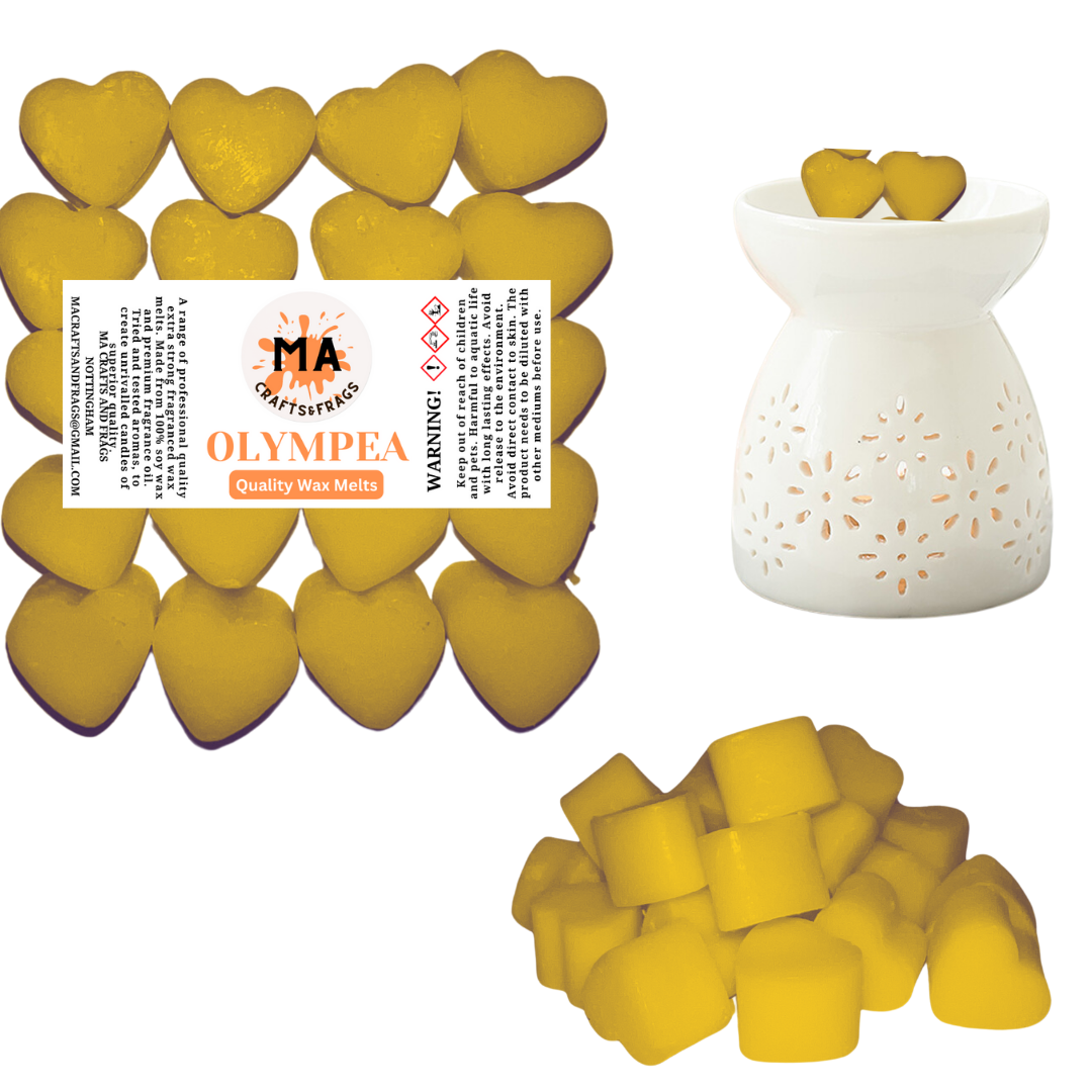 20 x Highly Scented Wax Melts Mini Hearts Many fragrances Designer Inspired (Olympea Inspired)