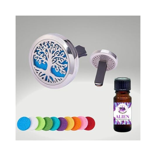Alien Invasion Car Air Diffuser for Women - Car Air Freshener Aromatherapy Locket Car Oil Diffuser for Car, Office or Other Places.