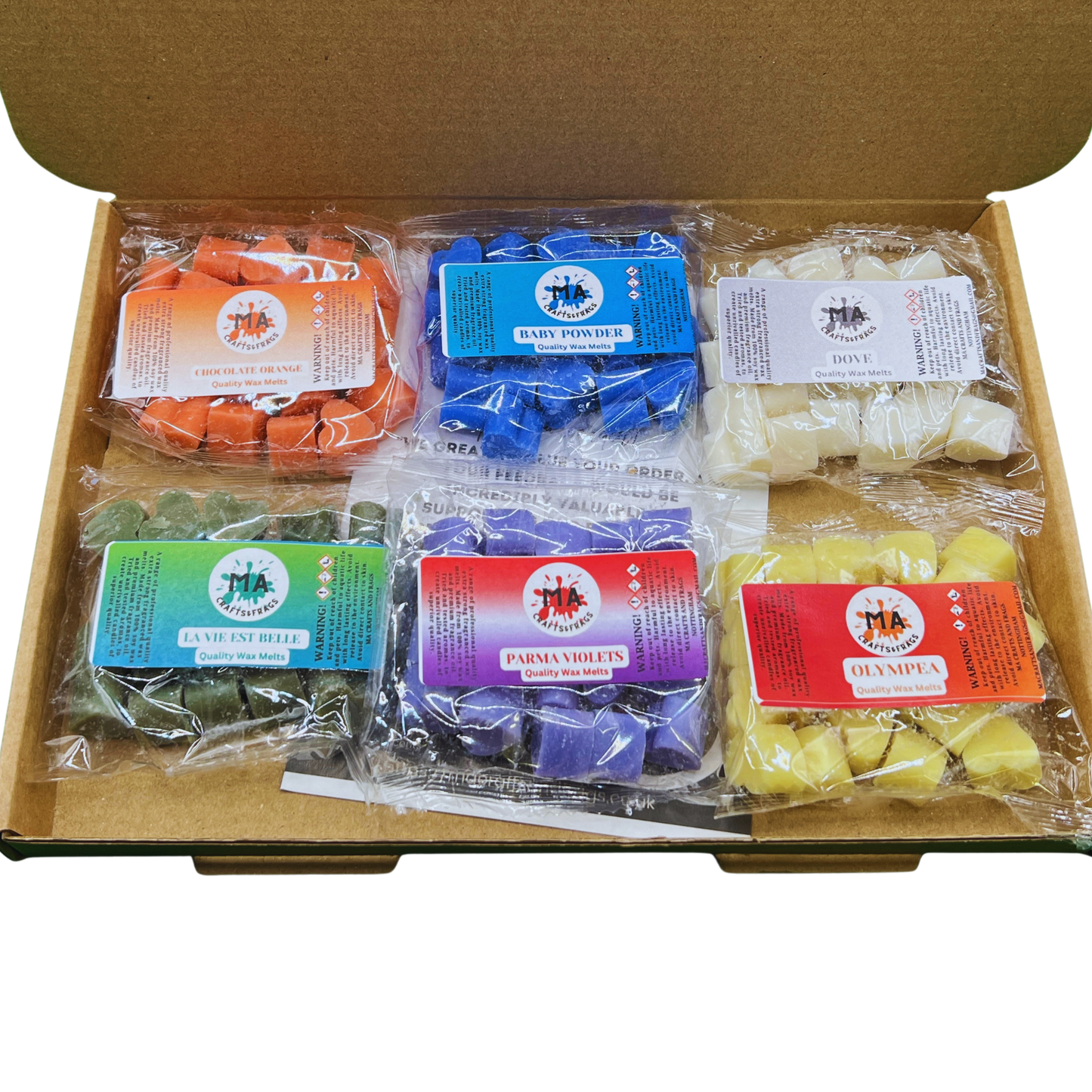 20 x Wax Melt Mini Hearts - Make Your Own Box- Choose Any 6 Scents - Scented Wax Melts Mini Hearts Many fragrances Designer Inspired