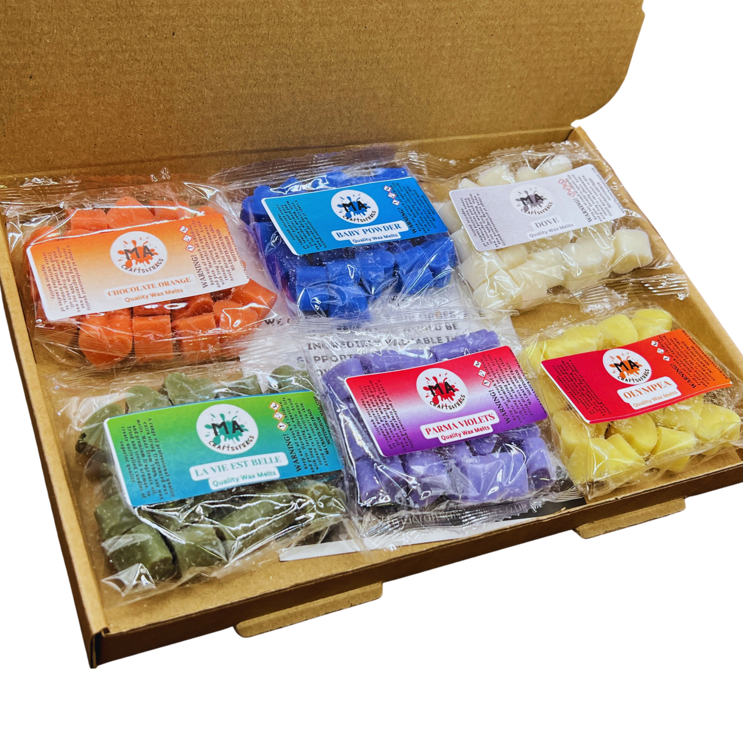 20 x Wax Melt Mini Hearts - Make Your Own Box- Choose Any 6 Scents - Scented Wax Melts Mini Hearts Many fragrances Designer Inspired