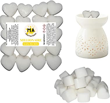 Scented wax melts mini hearts (Lynx Africa,Million inspired, code,Creed) scented soy wax melts for wax warmer Designer inspired for men Gift Box 4x 40g