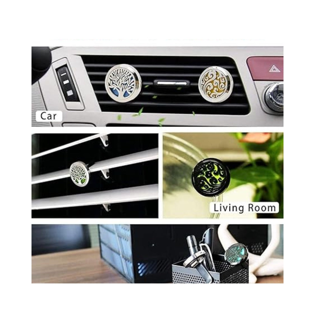 Night Orchid Car Air Diffuser for Women - Car Air Freshener Aromatherapy Locket Car Oil Diffuser for Car, Office or Other Places