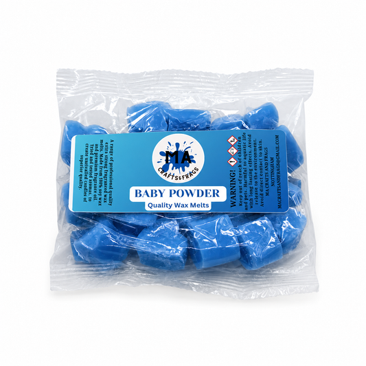 20 x Highly Scented Wax Melts Mini Hearts Many fragrances Designer Inspired (Baby Powder)