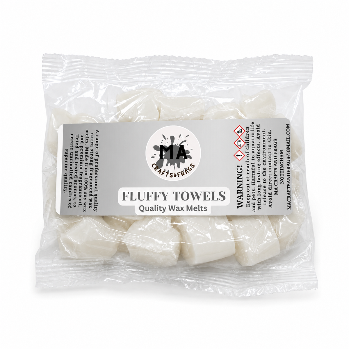 20 x Highly Scented Wax Melts Mini Hearts Many fragrances Designer Inspired (Fluffy Towels)