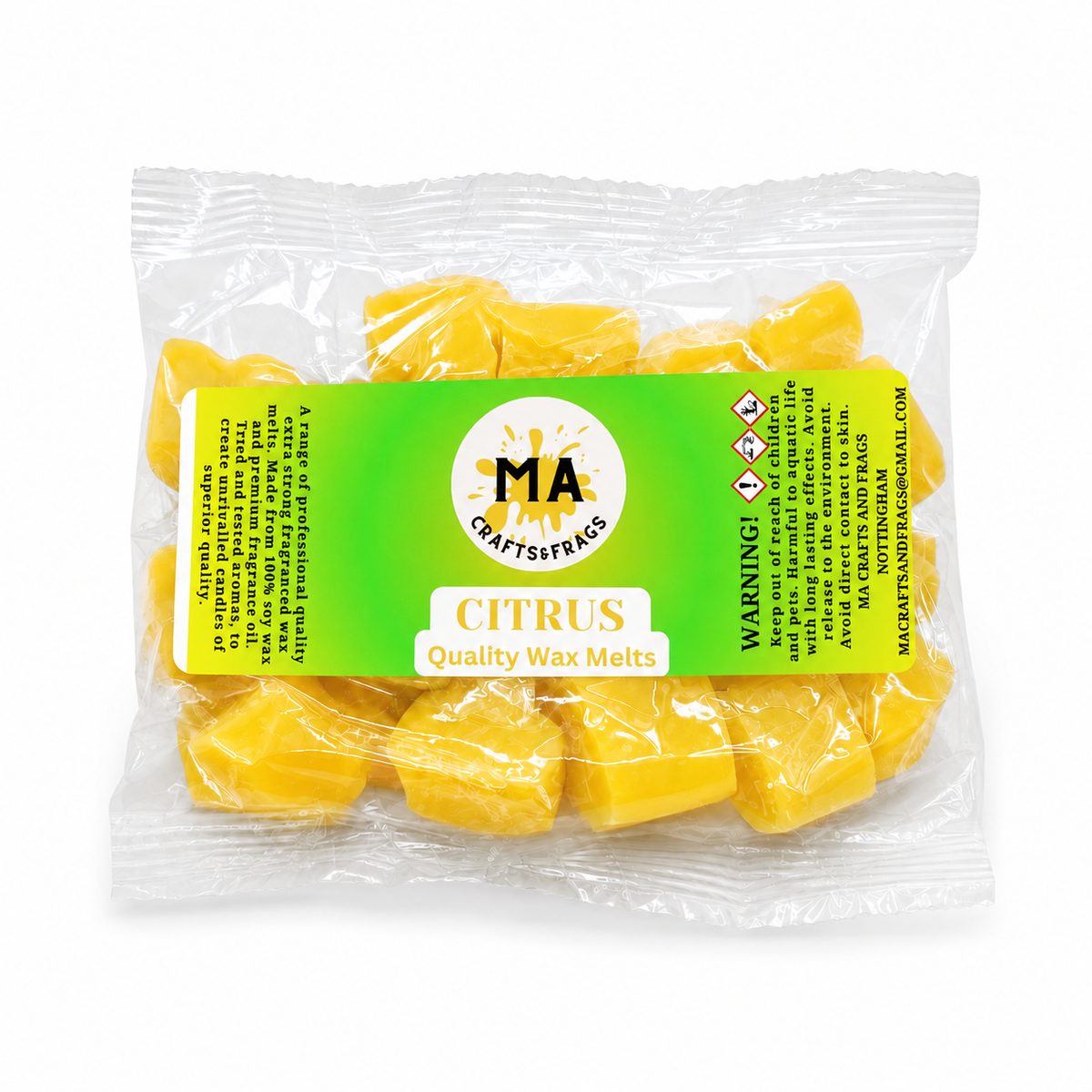 20 x Highly Scented Wax Melts Mini Hearts Many fragrances Designer Inspired (citrus)