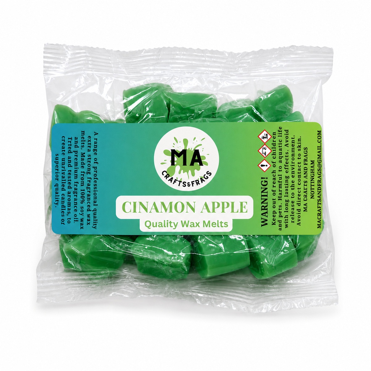 20 x Highly Scented Wax Melts Mini Hearts Many fragrances Designer Inspired (cinamon apple)