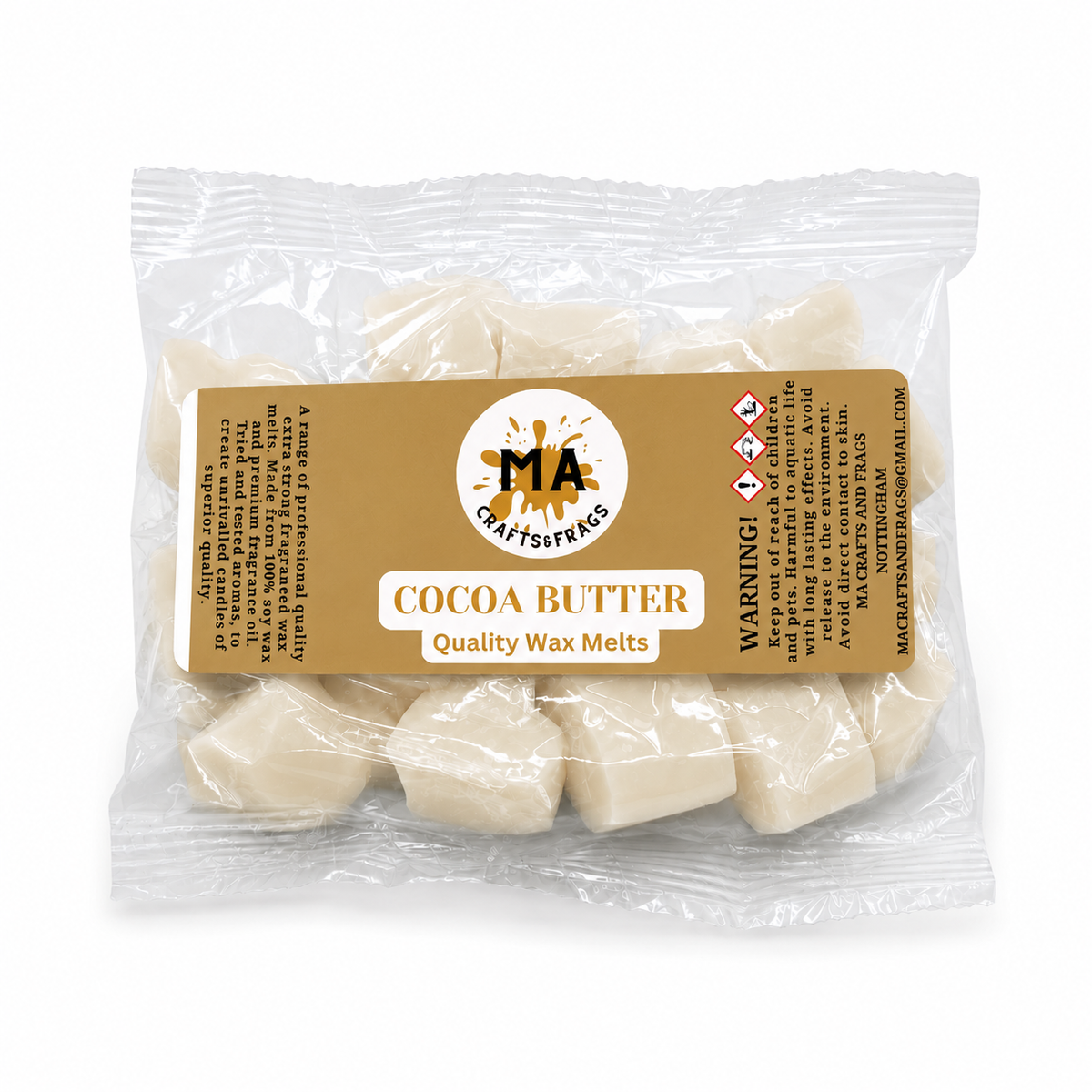 20 x Highly Scented Wax Melts Mini Hearts Many fragrances Designer Inspired (Cocoa Butter)