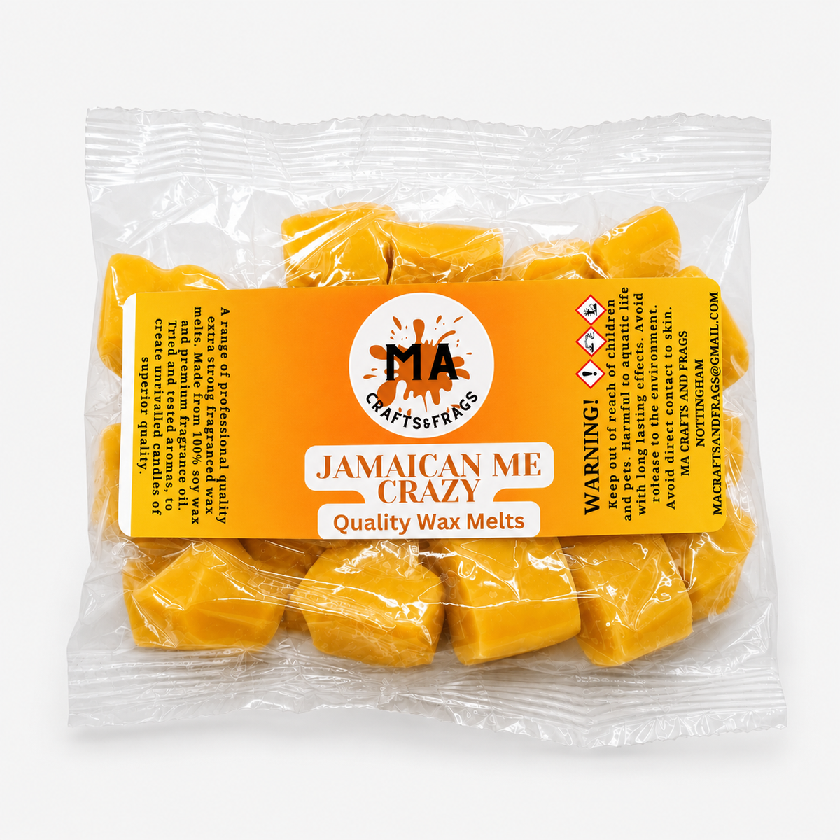 20 x Highly Scented Wax Melts Mini Hearts Many fragrances Designer Inspired (Jamaican Me Crazy)