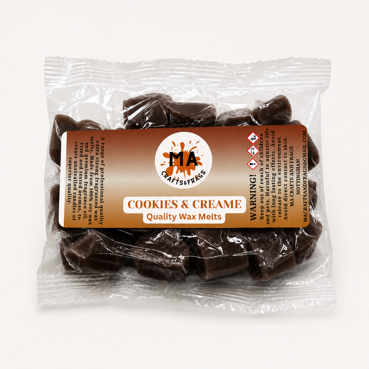 20 x Highly Scented Wax Melts Mini Hearts Many fragrances Designer Inspired (Cookies & Creame)