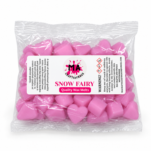20 x Highly Scented Wax Melts Mini Hearts Many fragrances Designer Inspired (Snow Fairy)